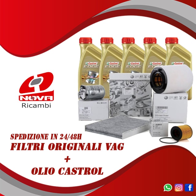 TAGLIANDO ORIGINALE WOLKSWAGEN CON OLIO CASTROL