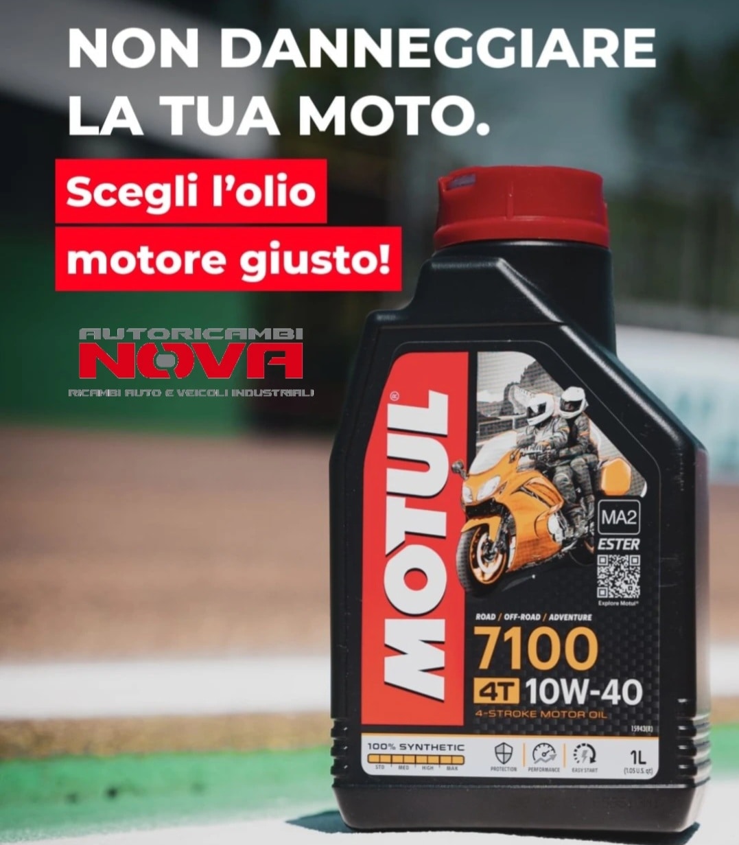 OLIO MOTORE PER MOTO 4T MOTUL 7100 10W-40 1lt