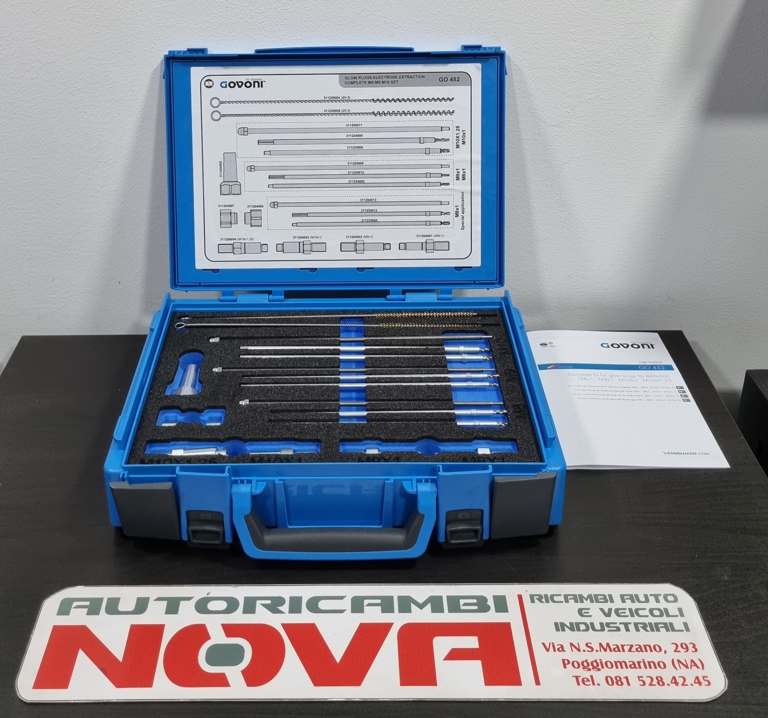 MASTER KIT UNIVERSALE PER ESTRAZIONE PUNTA CANDELETTE M8x1-M9x1-M10x1-M10x1,25