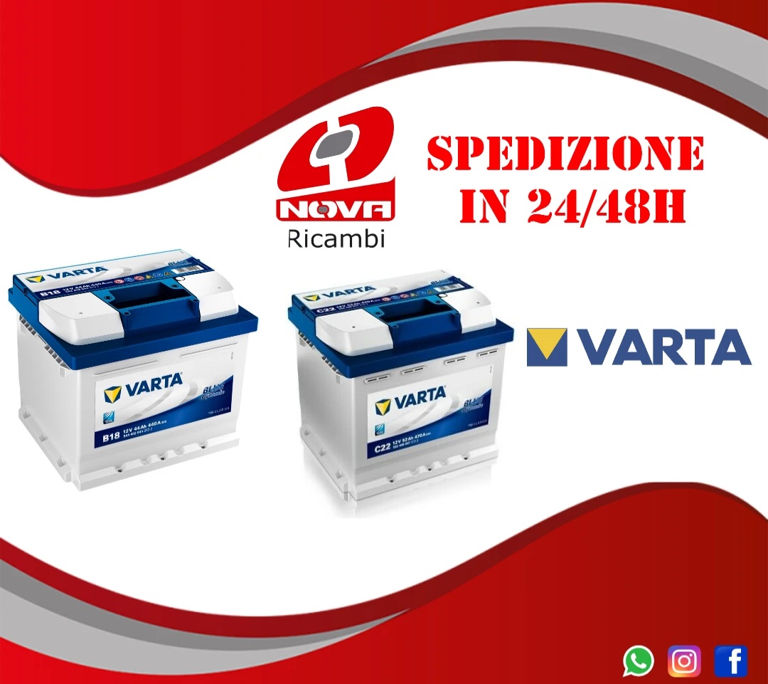 BATTERIE VARTA 44AH E 52 AH